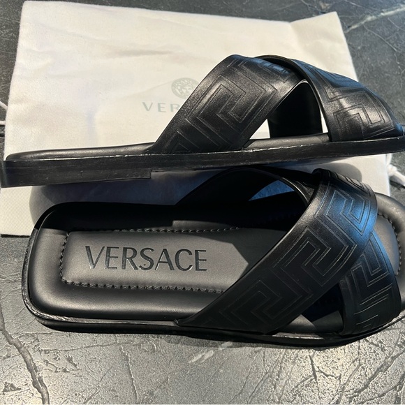 Versace Leather Sandals - Picture 3 of 4
